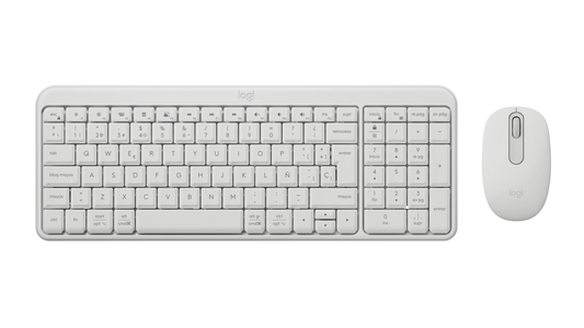 KIT TECLADO Y MOUSE LOGITECH MK250 BLANCO INALAMBRICO