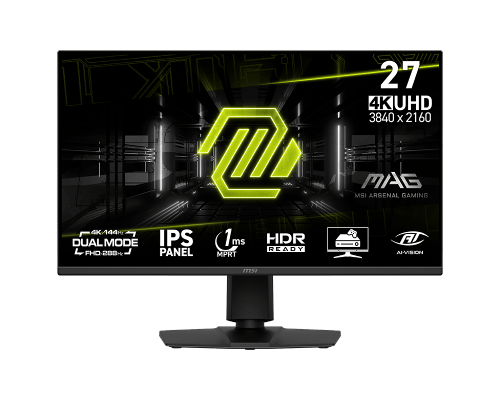 MONITOR 27 MSI MAG 275UPD E14 1MS 144HZ UHD IPS DUAL MODE/288HZ ANTI - GLARE ADAPTIVE SYNC - rogeek