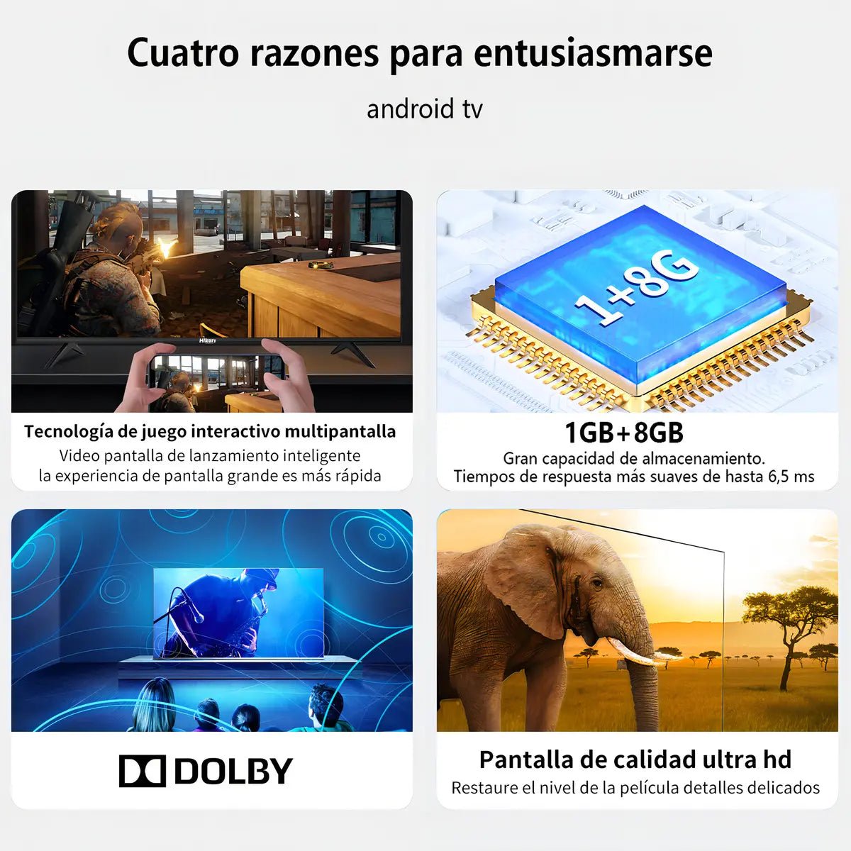 Pantalla Smart Tv Hikers 40 Pulgadas Led Fhd Con Dolby/aac - rogeek