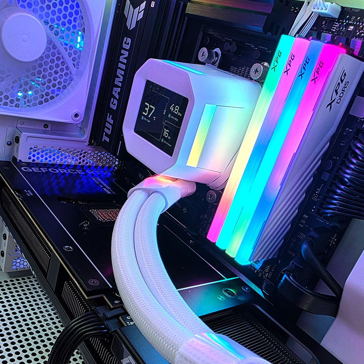 PC Gamer Master | Ryzen 7 7700X | RTX 5070 Ti 16GB | 64GB DDR5 6000 | 2TB NVMe | B650E - E WiFi | 360MM Liquid Cooling | 850W Gold | NZXT H7 Flow RGB White - rogeek