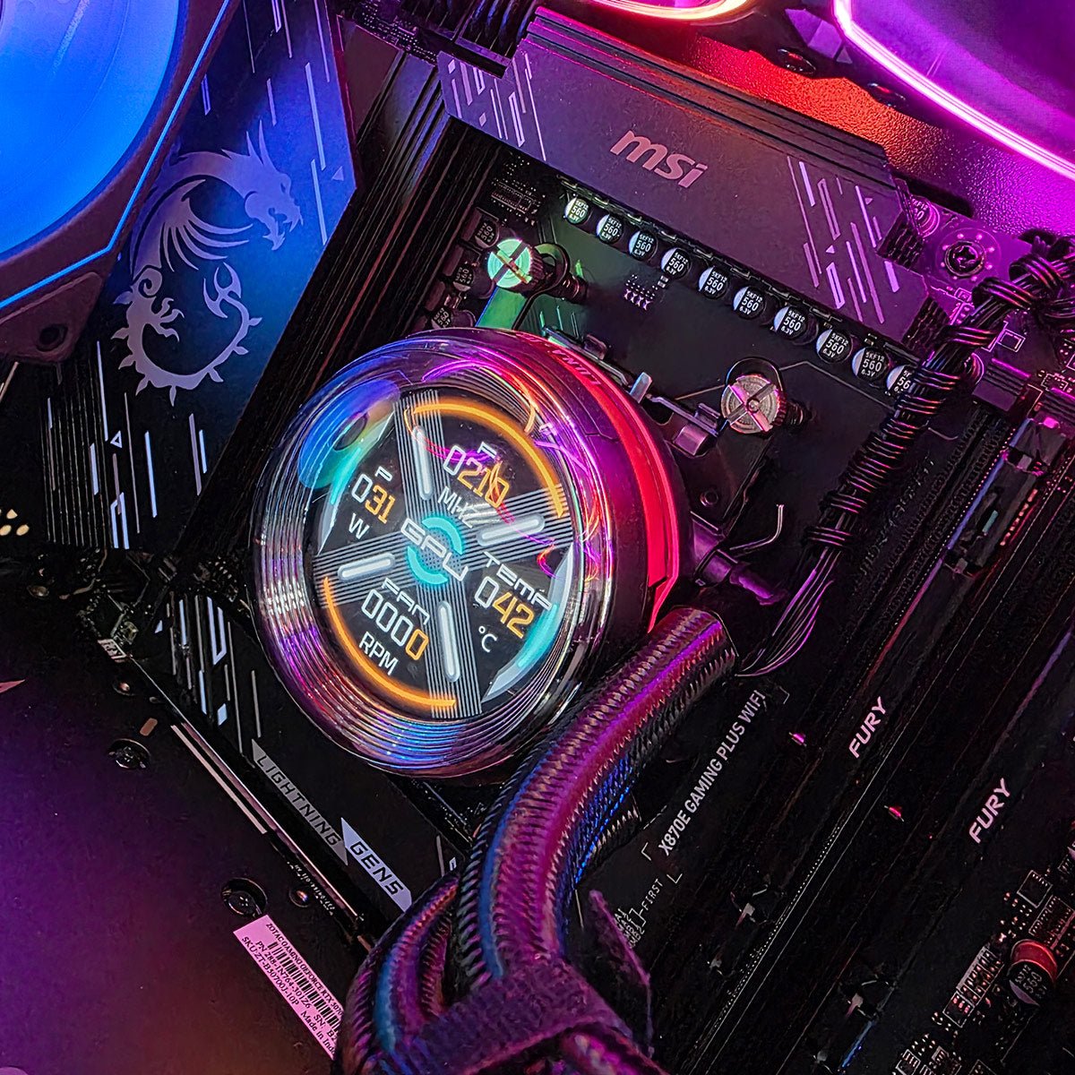 PC Gamer | Ryzen 9 9900X | RTX 5070 Solid OC | 64GB DDR5 | 2TB NVMe | X870E WiFi | 360MM Liquid Cooling | 1000W Gold - rogeek