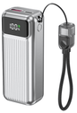 Power Bank | C13 | 10000mAh PD22.5W | Type-C | USB+Type-C | No | Pantalla LED | 44 | Plateado/Gris oscuro - rogeek