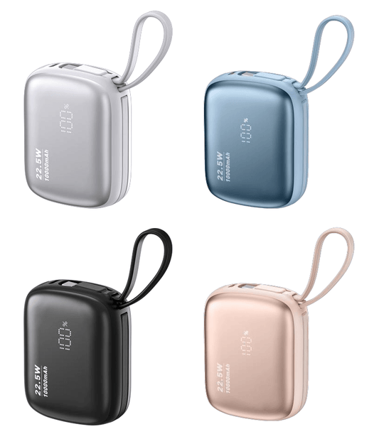 Power Bank | C4 | 10000mAh PD22.5W | Type-C | Linea Apple + linea Type-C | No | Pantalla LED | 50 | Plateado/Negro/Rosa dorado/Azul - rogeek