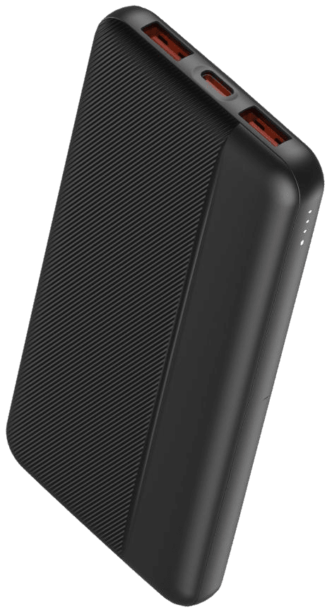 Power Bank | UF - D112 | 10000mAh 2A | Type - C | 2xUSB | Cable USB a Type - C | Pantalla LED | 50 | Blanco/Negro - rogeek