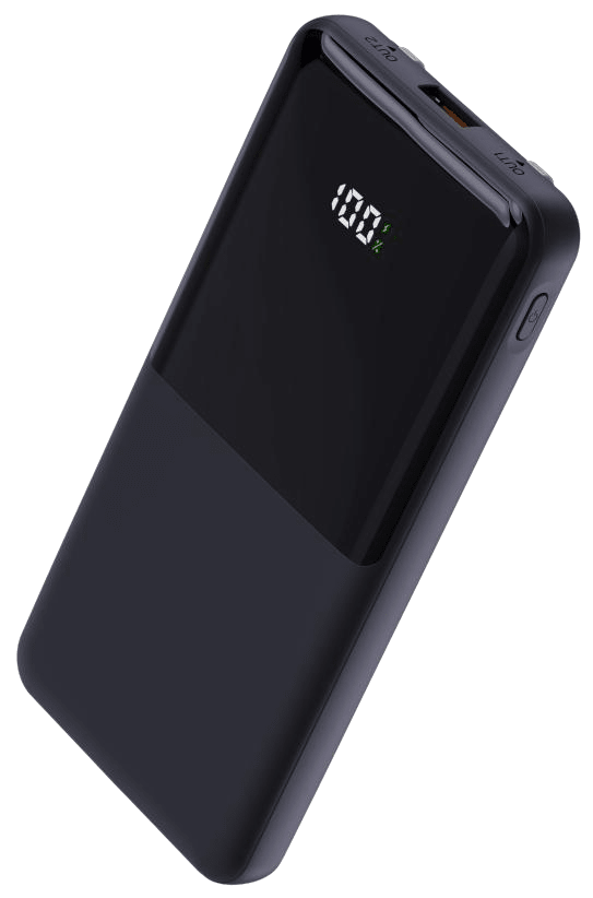 Power Bank | UF-D401 | 10000mAh PD22.5W | Type-C | USB+Type-C | 2 cables Type-C/IP + cable USB a Type-C | Compatible con iPhone 15 o superior | 50 | Blanco/Negro - rogeek