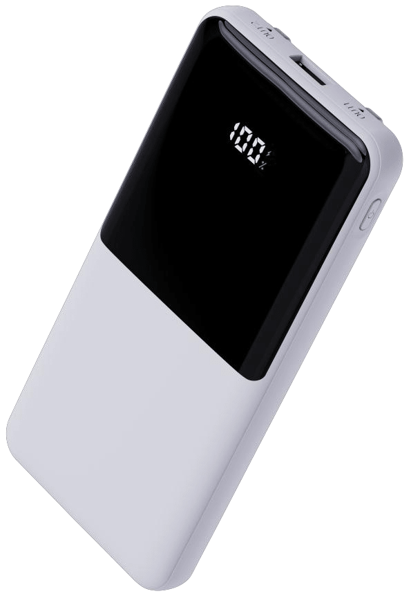 Power Bank | UF-D401 | 10000mAh PD22.5W | Type-C | USB+Type-C | 2 cables Type-C/IP + cable USB a Type-C | Compatible con iPhone 15 o superior | 50 | Blanco/Negro - rogeek