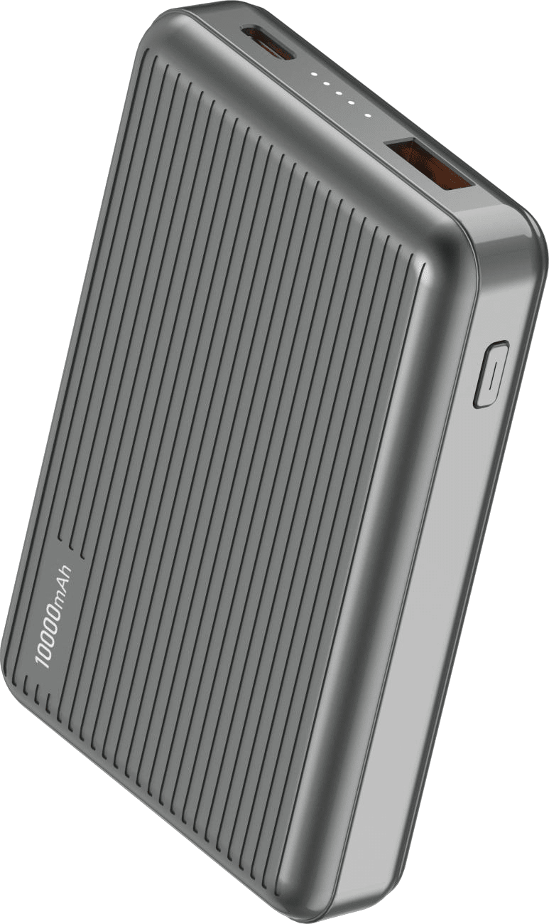 Power Bank | UF - D517 | 10000mAh PD20.5W | Type - C | USB+Type - C + inalambrico 15W | Cable USB a Type - C | Pantalla LED | 50 | Blanco/Negro - rogeek