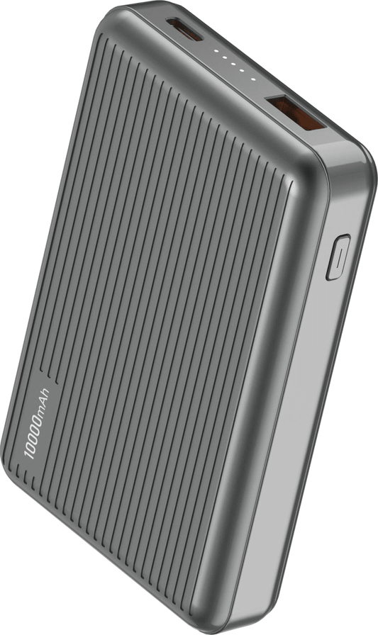 Power Bank | UF - D517 | 10000mAh PD20.5W | Type - C | USB+Type - C + inalambrico 15W | Cable USB a Type - C | Pantalla LED | 50 | Blanco/Negro - rogeek