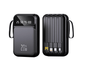 Power Bank | US-D491 | 10000mAh 2.1A | 5V/2.1A | 5V/2.1A | 4 cables desmontables | LED + diseño con correa | - | Negro/Blanco/Beige/Morado - rogeek