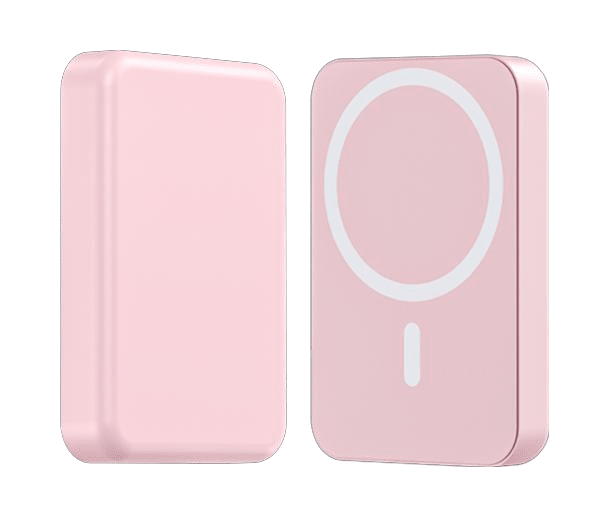 Power Bank | US - D494 | 10000mAh 2.4A | 5V/3A | Inalambrico 15W | Cable C - C | Carga magnetica | - | Blanco/Azul/Rosa - rogeek