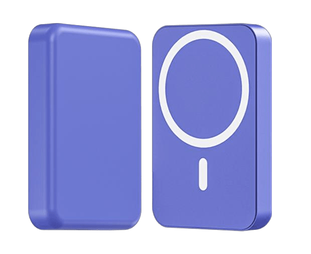Power Bank | US - D494 | 10000mAh 2.4A | 5V/3A | Inalambrico 15W | Cable C - C | Carga magnetica | - | Blanco/Azul/Rosa - rogeek