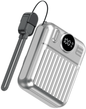 Power Bank | W30 | 10000mAh PD22.5W | Type - C | Type - C + inalambrico 15W | Cable C - C | Pantalla LED + magnetico | - | Plateado/Gris oscuro - rogeek