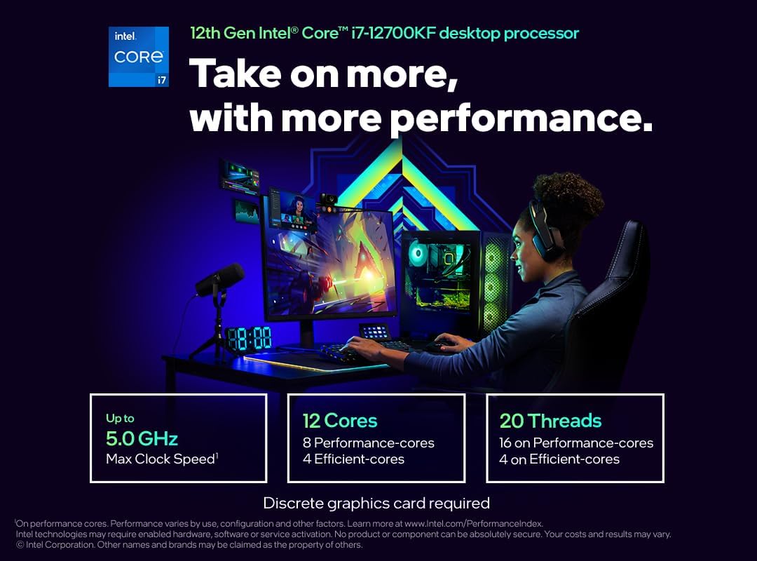 PROCESADOR INTEL CORE I7 12700KF 5.0GHZ LGA1700 BX8071512700KF 12M DE GARANTIA - rogeek