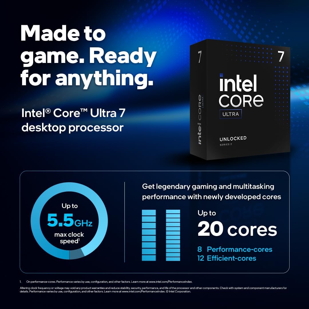PROCESADOR INTEL CORE ULTRA 7 265KF 5.5 GHZ LGA1851 BX80768265KF 12M DE GARANTIA - rogeek
