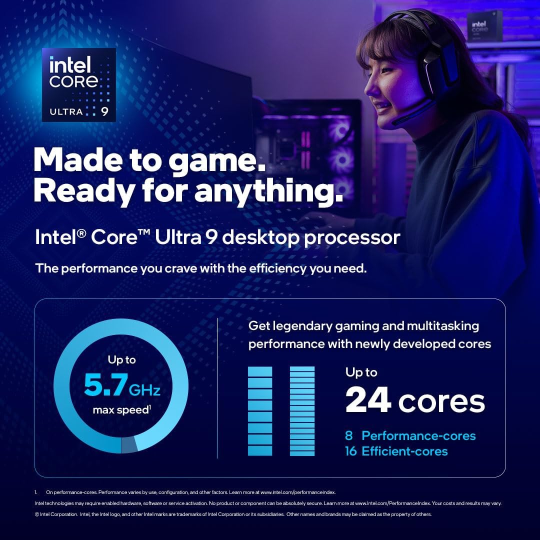PROCESADOR INTEL CORE ULTRA 9 285K 5.7GHZ LGA1851 BX80768285K 12M DE GARANTIA - rogeek
