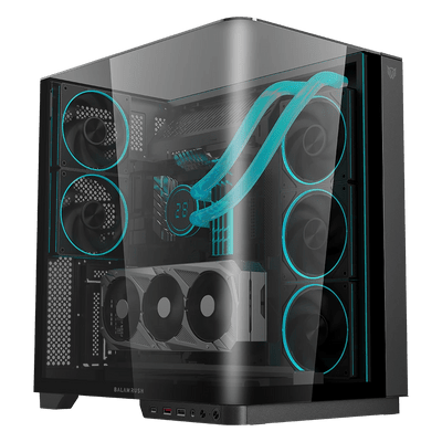 REMATE GABINETE BALAM RUSH TANK EXPERT 7800 NEGRO ATX USB-3.0 CRISTAL S/FUENTE BR-941556 1M DE GARANTIA - rogeek