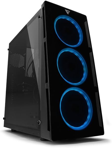 REMATE GABINETE GAME FACTOR CSG501 NEGRO VENTILADOR RGB S/FUENTE ACRILICO USB 3.0 CSG-501 1M DE GARANTIA - rogeek