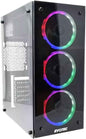REMATE GABINETE NACEB EVOTEC EV-1007 CON VENTANA RGB. MID-TOWER ATX USB 2.0/3.2 C/FUENTE 600W NEGRO 1M DE GARANTIA - rogeek