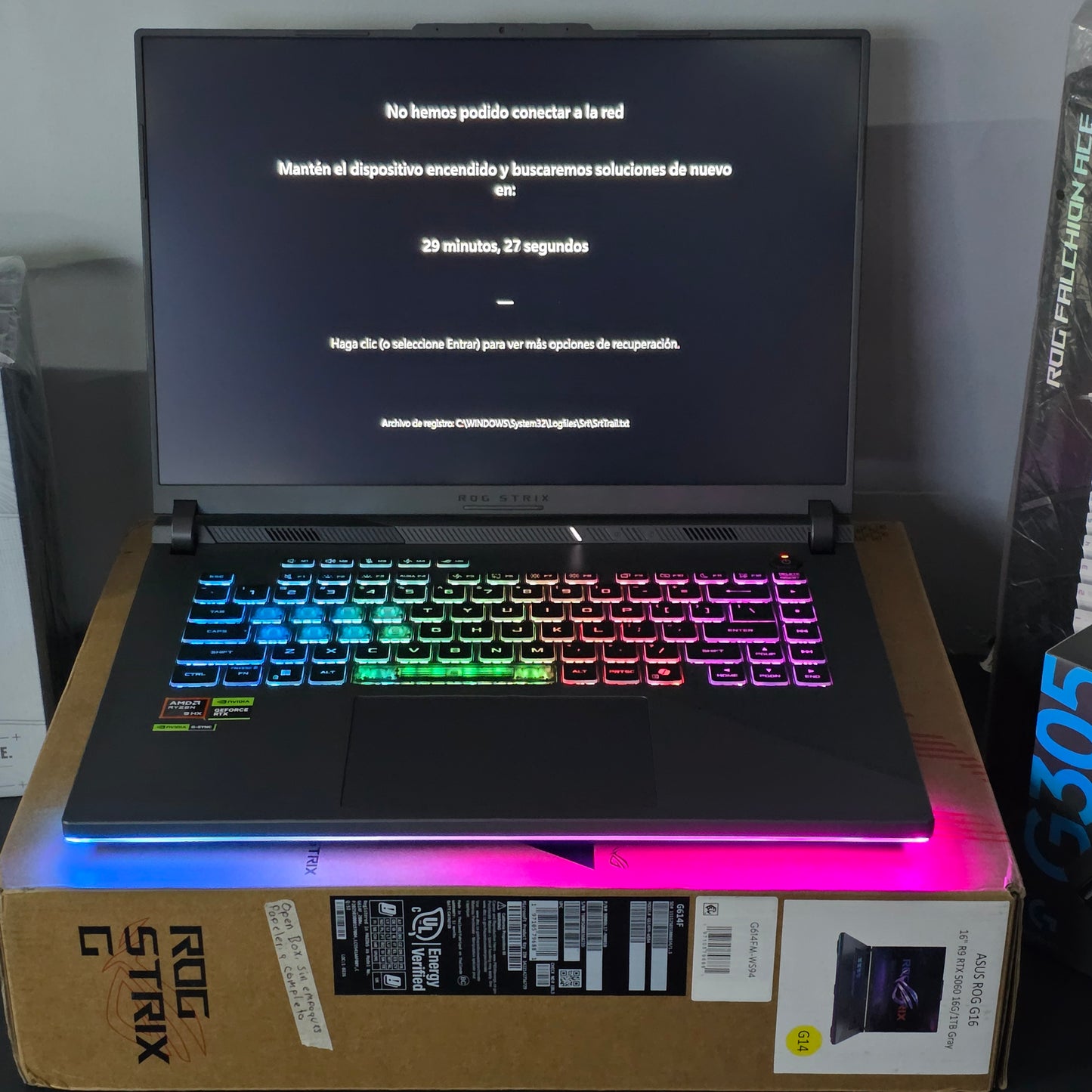 ASUS ROG STRIX
Ryzen 9 9955HX 16GB DDR5 1TB SSD RTX 5060 16" WUXGA W11 Home