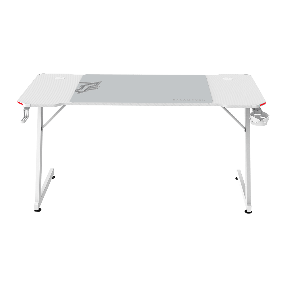 SCRITORIO GAMER BALAM RUSH ERGONOMICO OLYMPUS SPOT GLOW MRX6000 BLANCO - rogeek