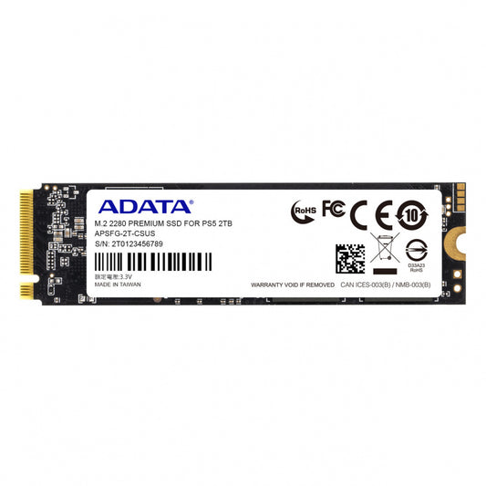 SSD ADATA PREMIUM 2TB M.2 PCIEX PC/PS5 7400MB/6800MB PS5/6400MB/s