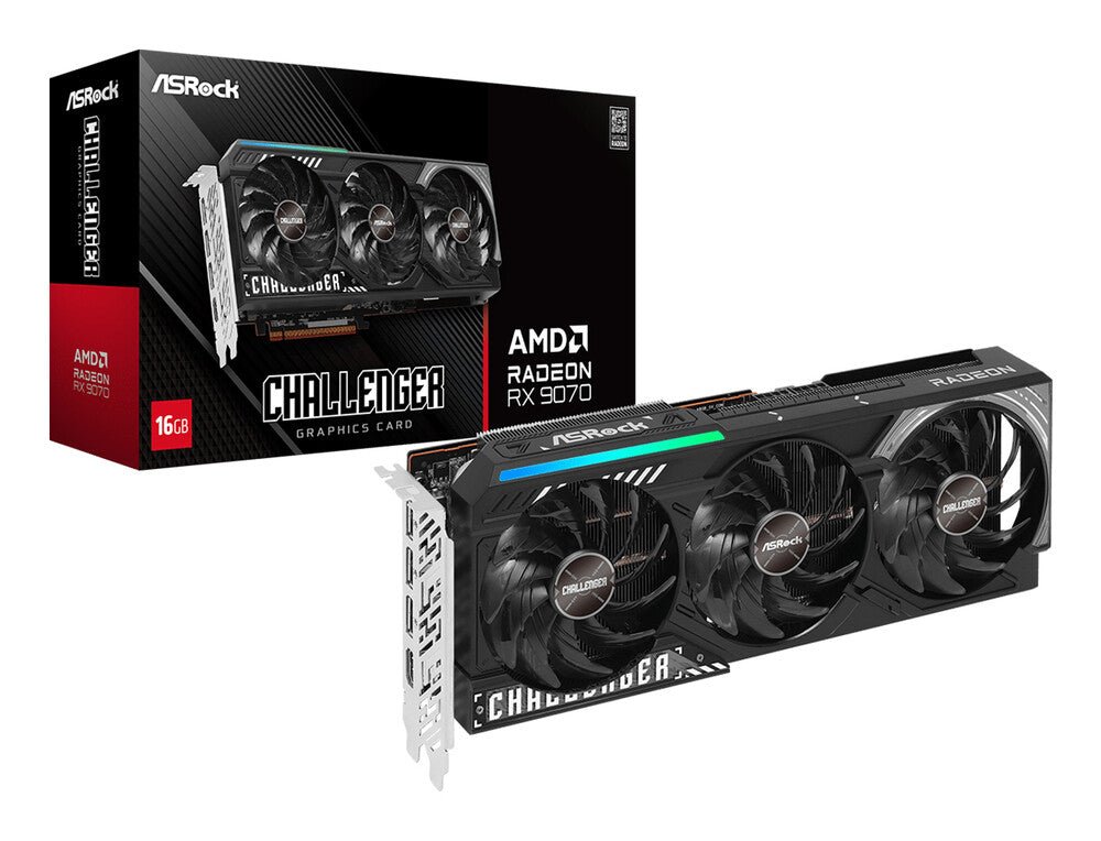 TARJETA DE VIDEO ASROCK RX9070 16GB GDDR6 CHALLENGER - rogeek