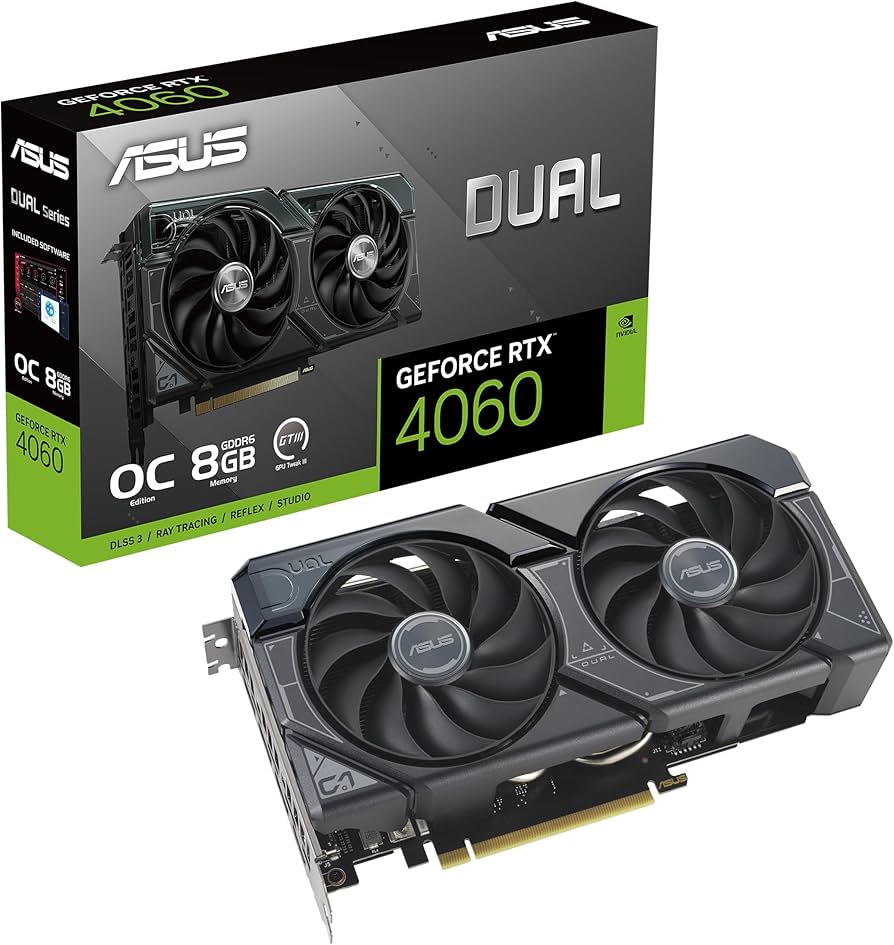 TARJETA DE VIDEO ASUS RTX4060 8GB GDDR6 DUAL - rogeek