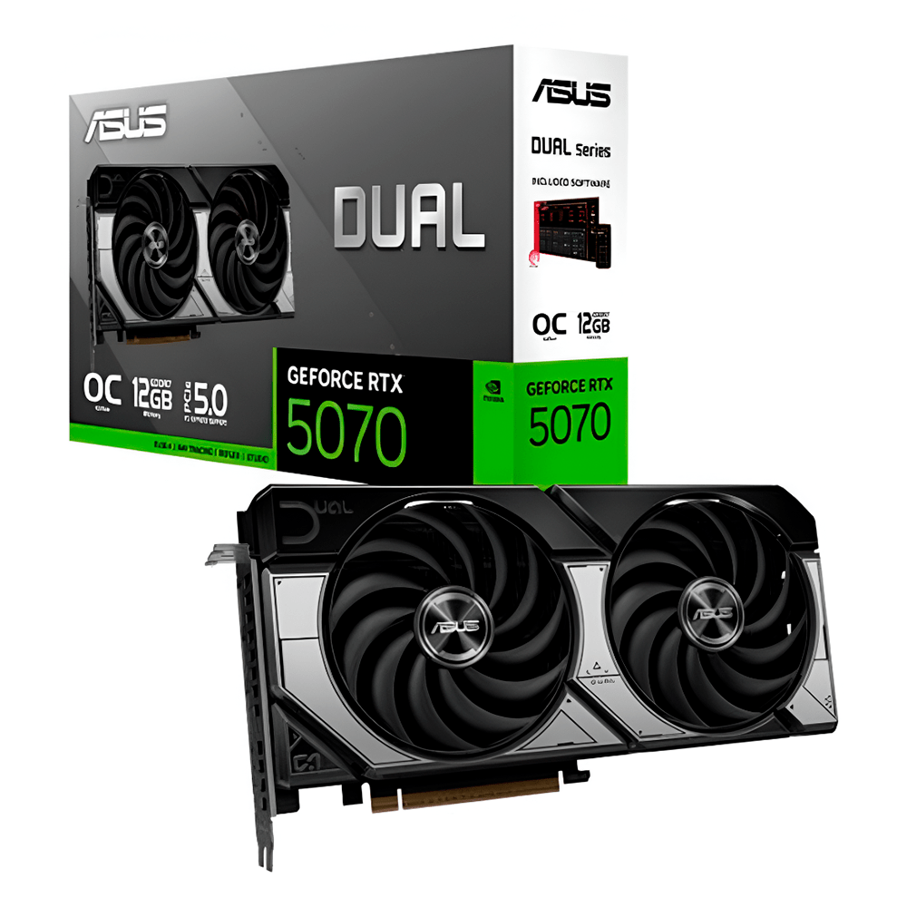 TARJETA DE VIDEO ASUS RTX5070 12GB GDDR7 DUAL - rogeek