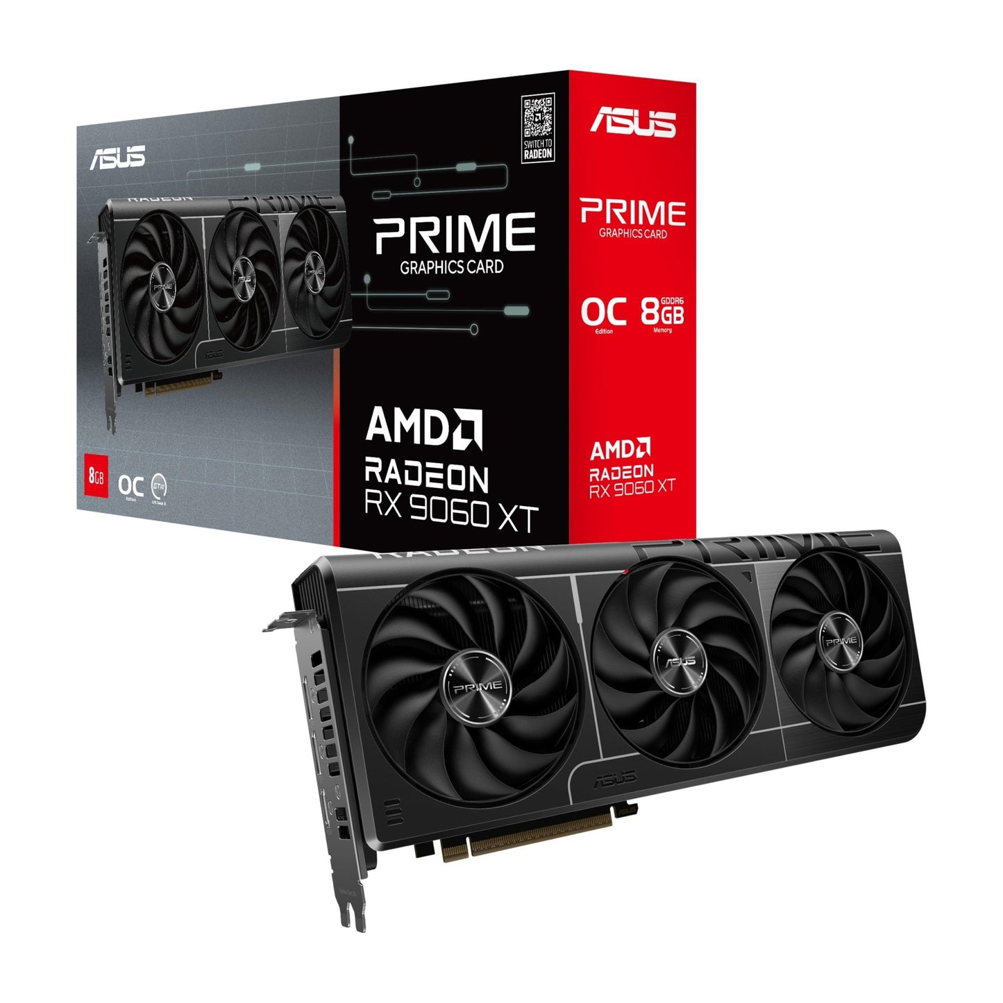 TARJETA DE VIDEO ASUS RX9060XT 8GB GDDR6 PRIME - rogeek