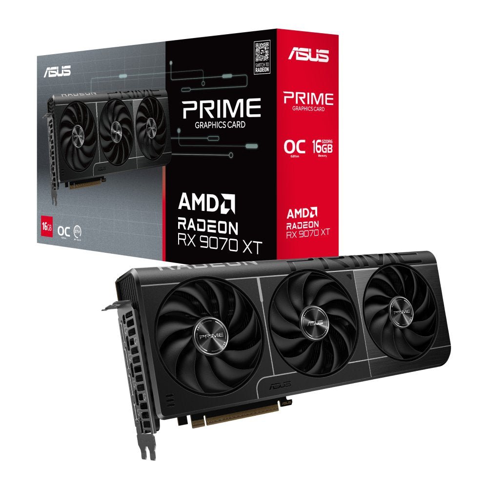 TARJETA DE VIDEO ASUS RX9070XT 16GB GDDR6 PRIME OC - rogeek