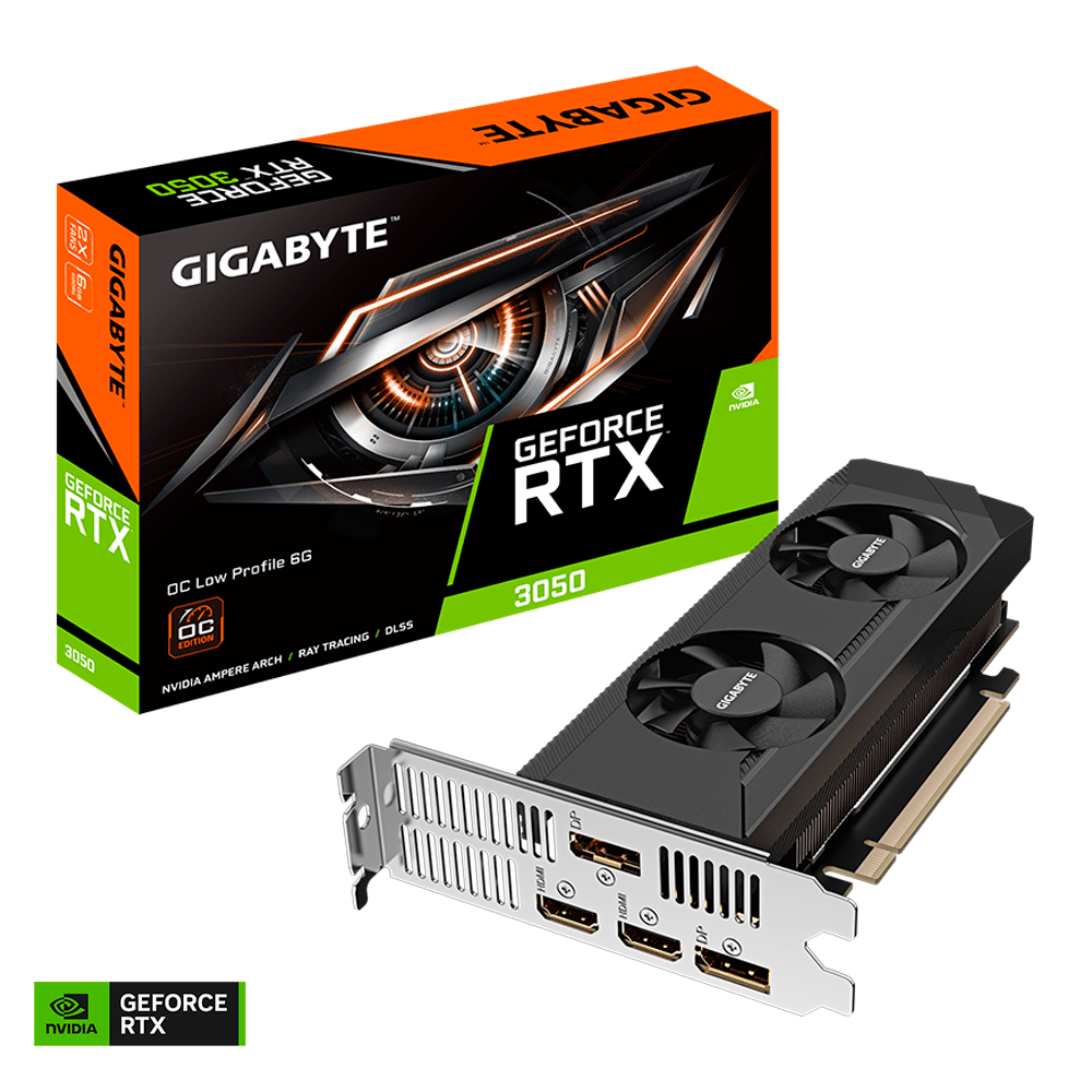TARJETA DE VIDEO GIGABYTE RTX3050 6GB GDDR6 LOW PROFILE - rogeek