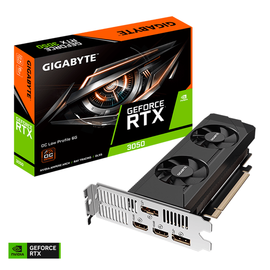 TARJETA DE VIDEO GIGABYTE RTX3050 6GB GDDR6 LOW PROFILE - rogeek
