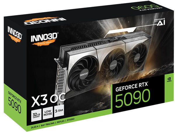 TARJETA DE VIDEO INNO3D NVIDIA GEFORCE RTX 5090 X3 OC 32GB GDDR7 HDMI DP N50903 - 32D7X - 17593928 - rogeek