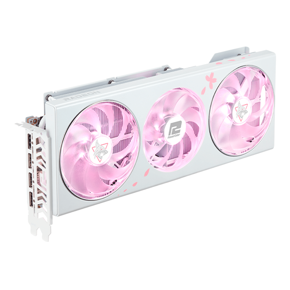 TARJETA DE VIDEO POWER COLOR RX7800XT 16GB GDDR6 SAKURA HELLHOUND - rogeek